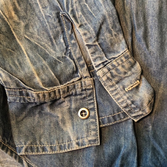 Splendid Lyocell Denim Button Down Shirt - Picture 3 of 8